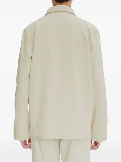 Apc A.p.c. Long-sleeved Button-up Jacket In White
