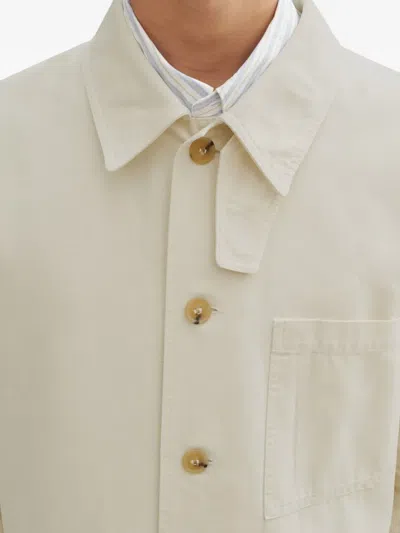 Apc A.p.c. Long-sleeved Button-up Jacket In White