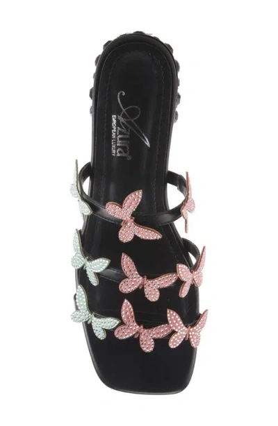 Azura By Spring Step Liron Slide Sandal In Black Multi