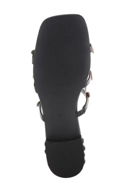 Azura By Spring Step Liron Slide Sandal In Black Multi