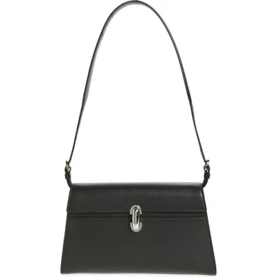 Savette Symmetry 26 Leather Shoulder Bag In Black