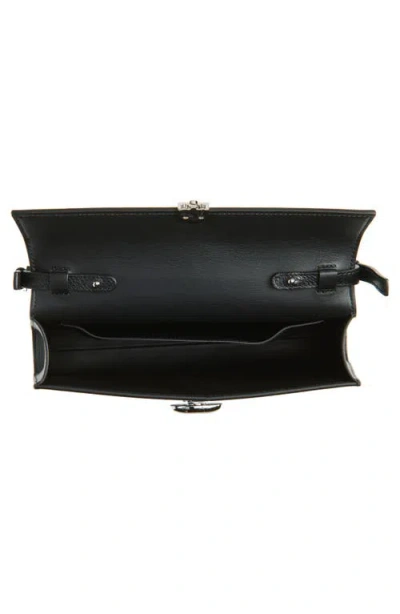 Savette Symmetry 26 Leather Shoulder Bag In Black