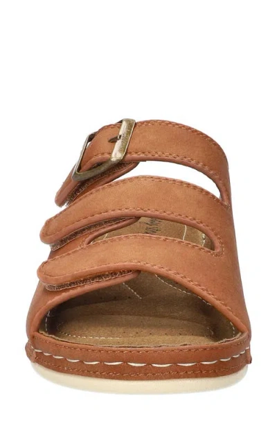 Easy Street Women's Pinterry Comfort Slide Sandals In Tan