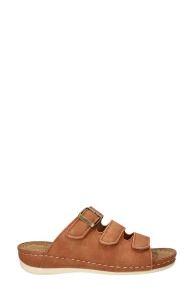 Easy Street Women's Pinterry Comfort Slide Sandals In Tan