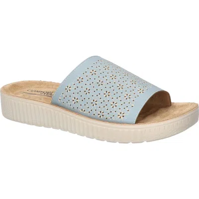 Easy Street Ivey Platform Sandal In Light Blue
