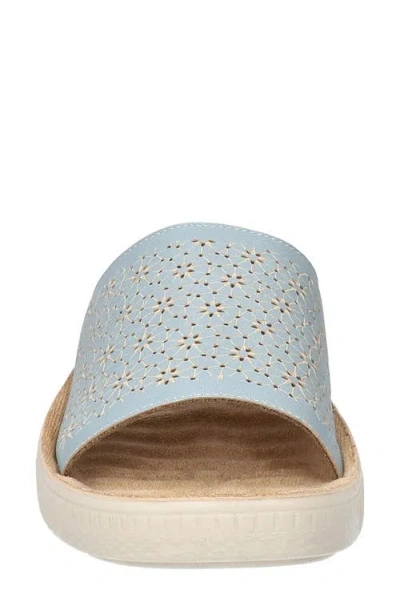Easy Street Ivey Platform Sandal In Light Blue