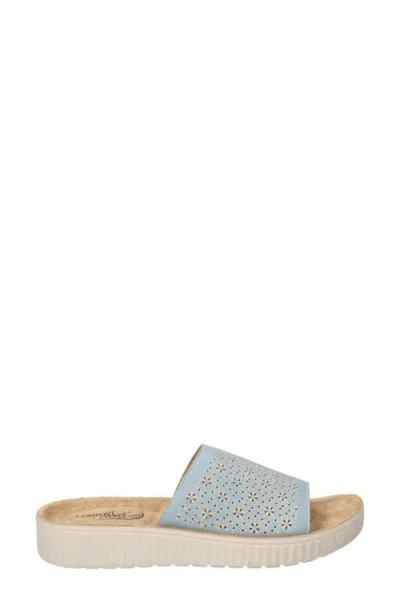 Easy Street Ivey Platform Sandal In Light Blue