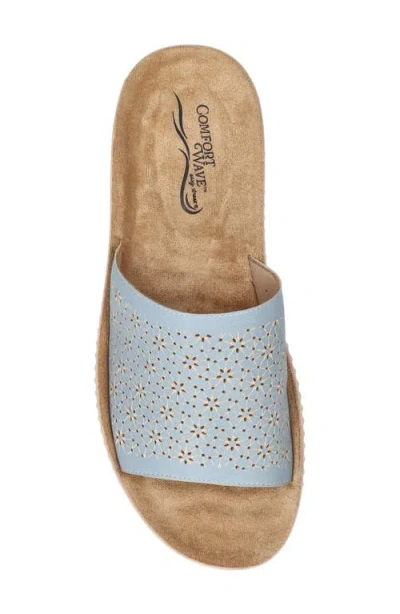 Easy Street Ivey Platform Sandal In Light Blue