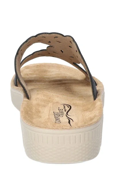 Easy Street Womens Taj Slide Sandals In Navy