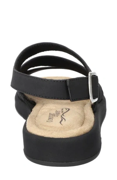 Easy Street Womens Link Strap Sandals In Black