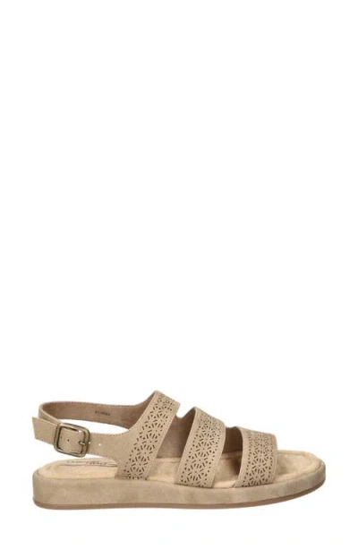 Easy Street Link Laser Cut Slingback Sandal In Natural