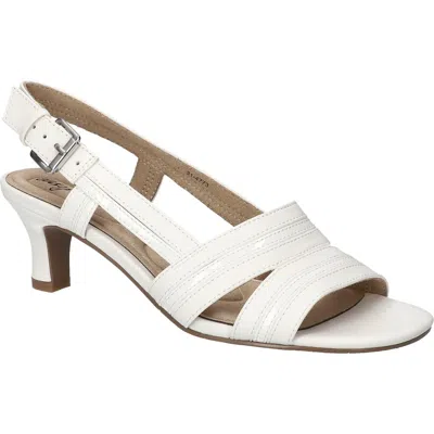 Easy Street Women's Meghan Slingback Heeled Sandals In White