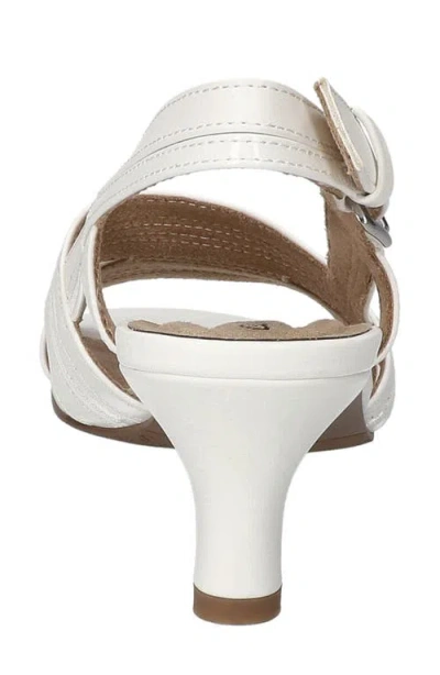 Easy Street Women's Meghan Slingback Heeled Sandals In White