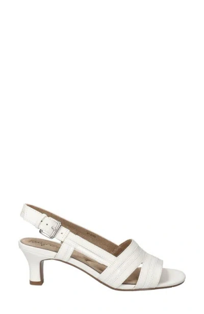Easy Street Women's Meghan Slingback Heeled Sandals In White