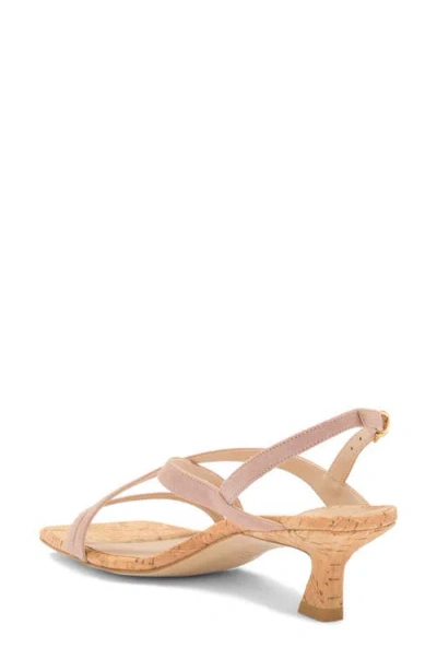 Stuart Weitzman Oasis 50 Kitten Heel Slingback Sandal In Dolce