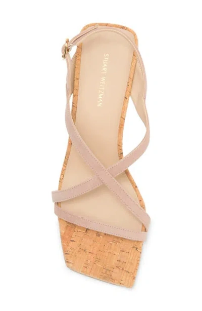 Stuart Weitzman Oasis 50 Kitten Heel Slingback Sandal In Dolce