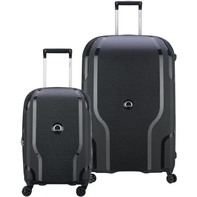Delsey Paris Clavel Hardside 2-piece Expandable Luggages Set  With Spinner Wheels In Black