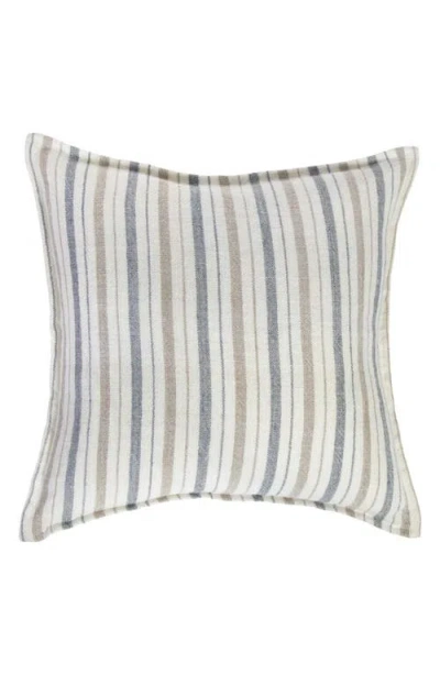 Pom Pom At Home Naples Striped Rectangular Pillow In Ocean/natural