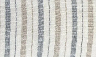 Pom Pom At Home Naples Striped Rectangular Pillow In Ocean/natural