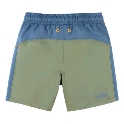 Uv Skinz Active Swim Trunks In Lily Pad/baltic