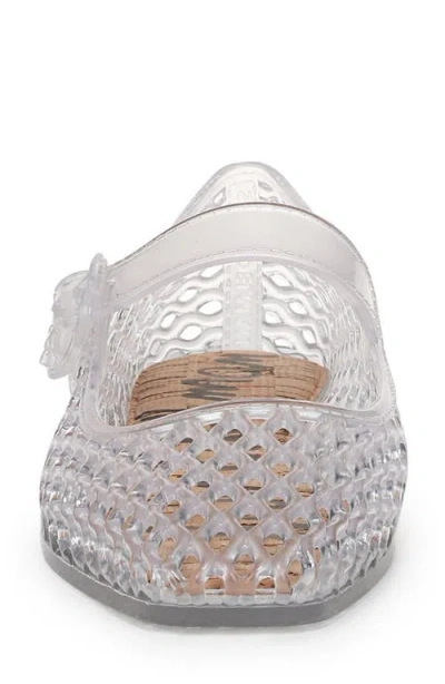 Sam Edelman Michaela Mary Jane Jelly Flats In Clear