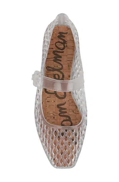 Sam Edelman Michaela Mary Jane Jelly Flats In Clear