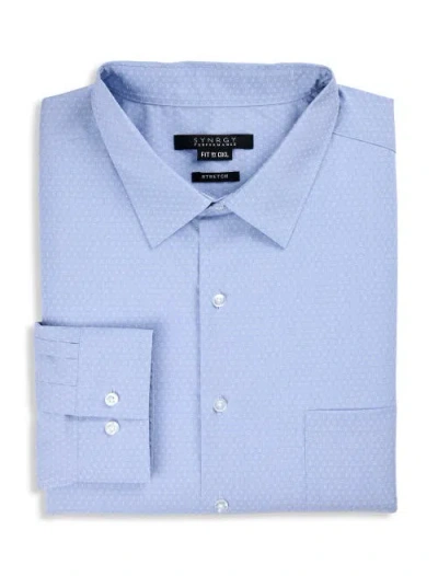 Synrgy By Dxl Big & Tall Performance Dress Shirt In Blue