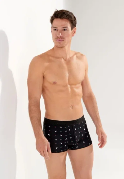 Hom Nevada Printed Trunks In Black Print