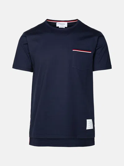 Thom Browne Oversized Short Sleeves T-shirt In Black