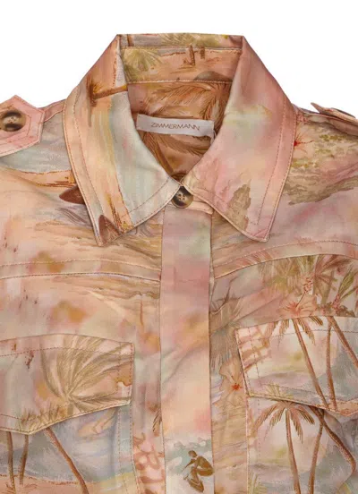 Zimmermann Illuminate Sleeveless Tunic Guava Morning In Pink