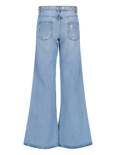 Coperni Rigid Mid-rise Straight-leg Jeans In Blue