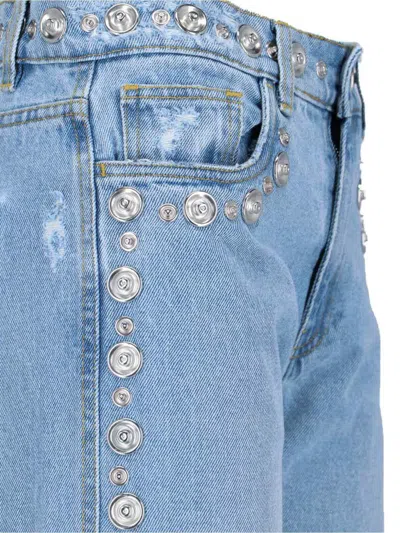 Coperni Rigid Mid-rise Straight-leg Jeans In Blue