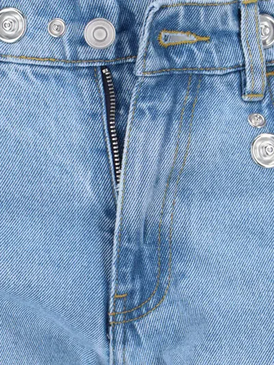 Coperni Rigid Mid-rise Straight-leg Jeans In Blue