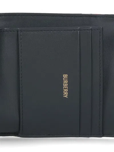 Burberry Vintage Check Book Wallet In Beige