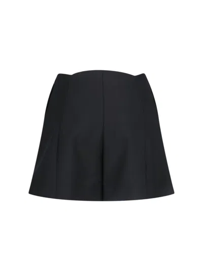 Givenchy Shorts In Wool And Mohair With Buttons In Black