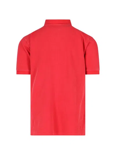 Polo Ralph Lauren Logo Embroidery Polo Shirt In Red
