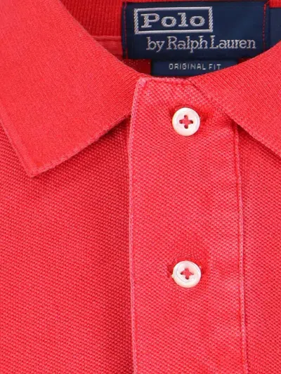 Polo Ralph Lauren Logo Embroidery Polo Shirt In Red