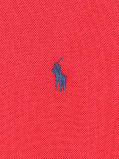 Polo Ralph Lauren Logo Embroidery Polo Shirt In Red