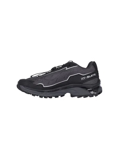 Salomon Black Xt-slate Sneakers In Black