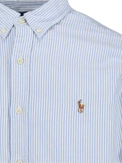Polo Ralph Lauren Classic Fit Long Sleeve Cotton Oxford Button Down Shirt In Blue
