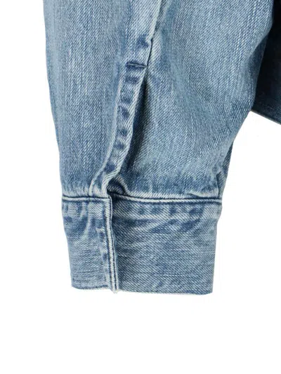 Fear Of God Denim Trucker Casual Jackets And Parka Blue In Blue