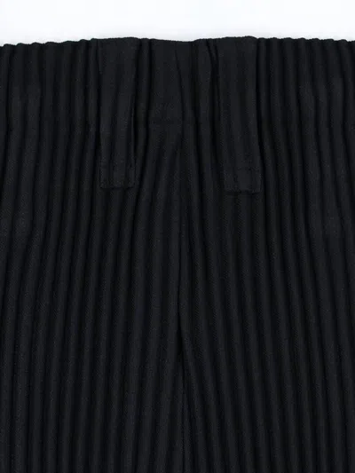 Shop Issey Miyake Homme Plissé  Trousers In Black