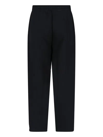 Fear Of God Straight-leg Sporty Pants With Signature Logo In Black