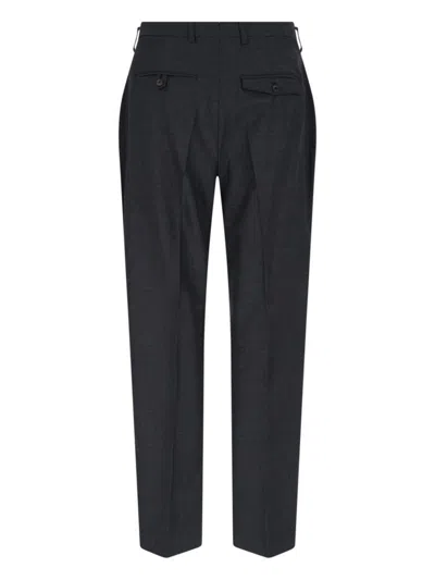 Our Legacy High-waisted Wool Chino Trousers With Straight Fit In Grey