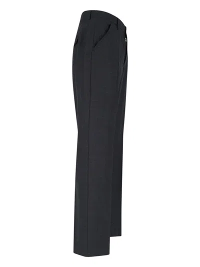 Our Legacy High-waisted Wool Chino Trousers With Straight Fit In Grey