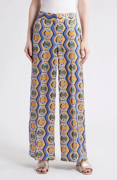 Tahari Asl Women's Printed Wide-leg Pants In Multi