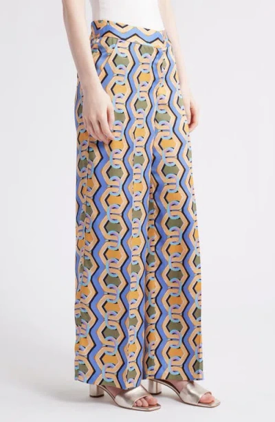 Tahari Asl Women's Printed Wide-leg Pants In Multi