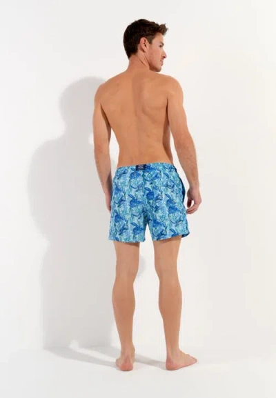 Hom Tartane Beach Boxer In Blue Print