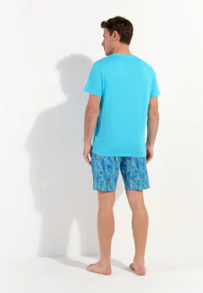 Hom Valley Short Sleepwear In Turquoise Print
