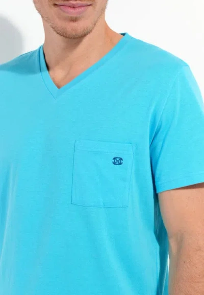 Hom Valley Short Sleepwear In Turquoise Print